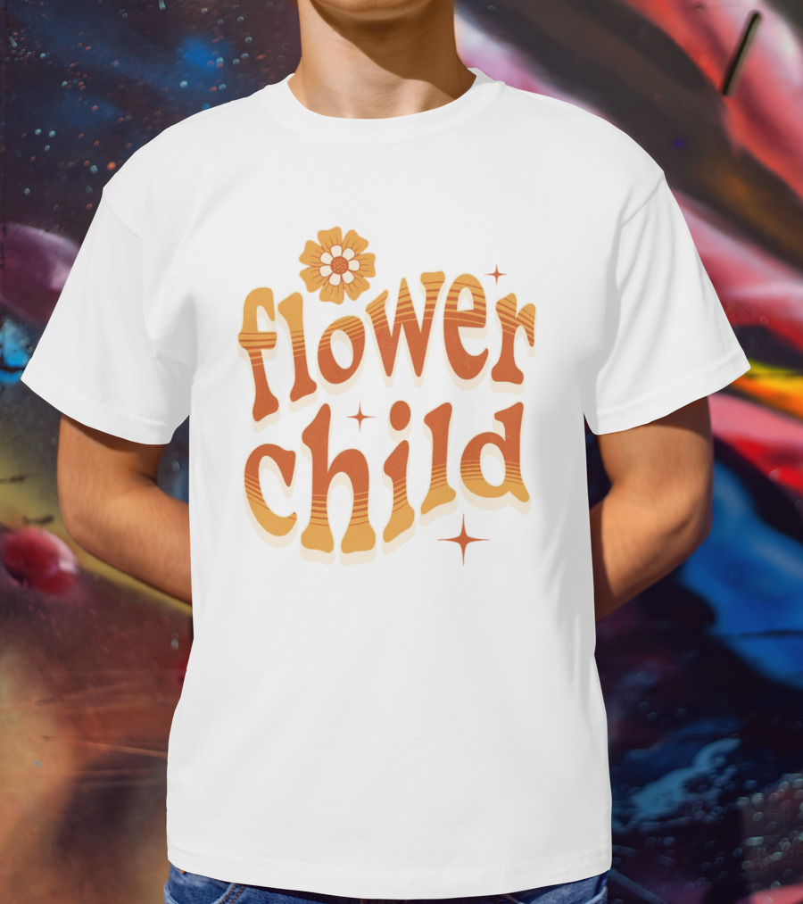 Flower Child Vintage Retro Groovy Vibes T-Shirt