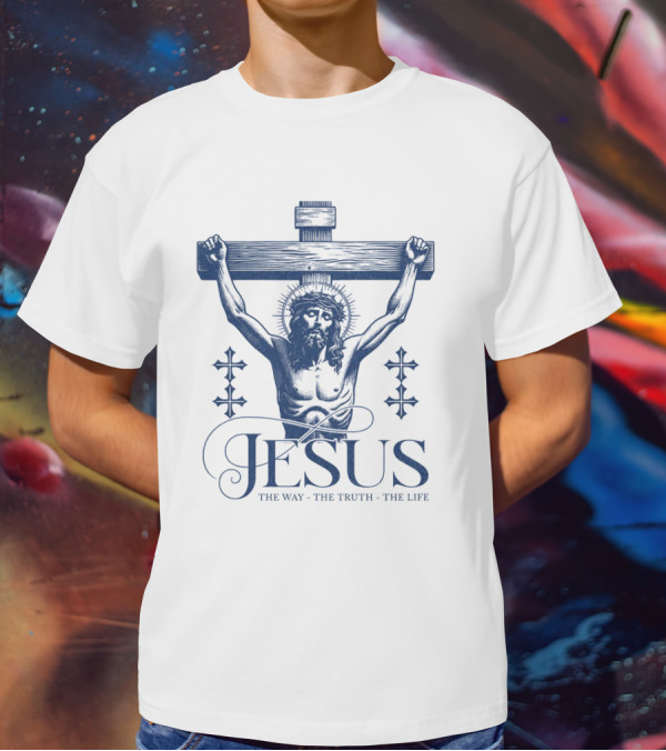 Jesus The Way The Truth The Life Vintage Cross T-Shirt