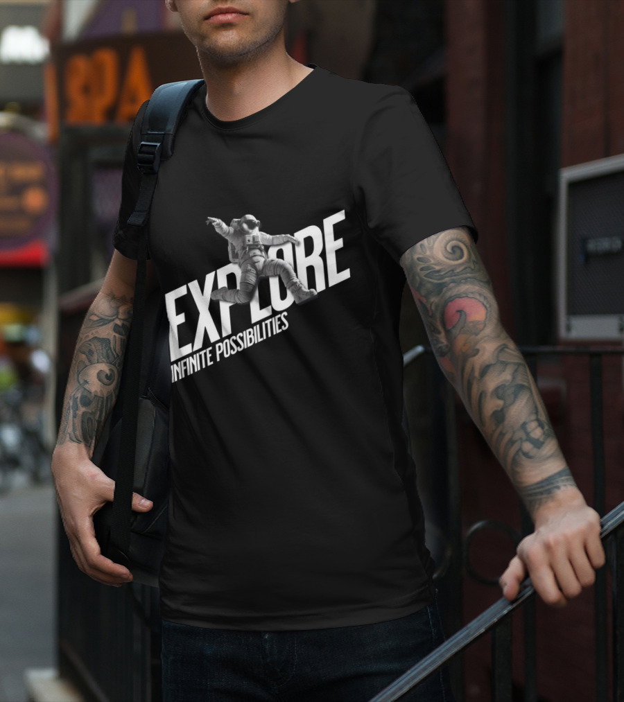Explore Infinite Possibilities Astronaut T-Shirt