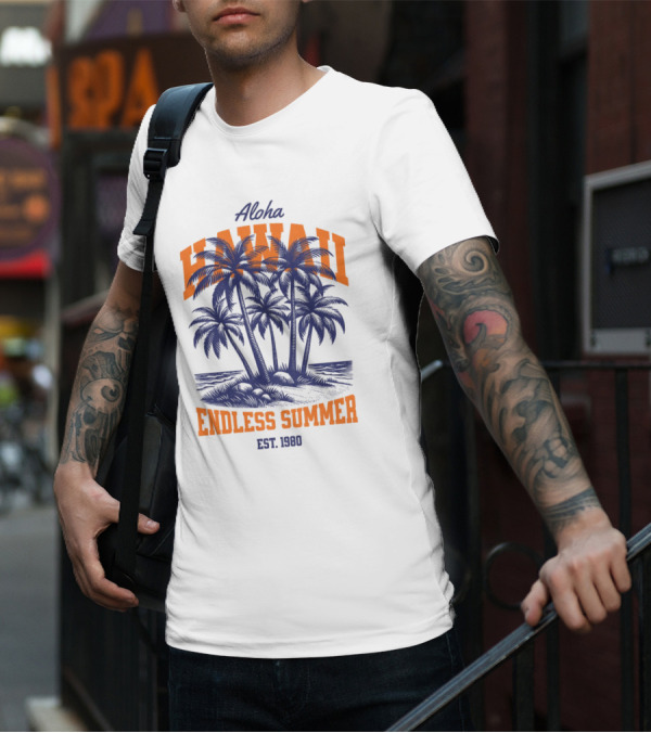 Aloha Hawaii Endless Summer Est 1980 Vintage T-Shirt