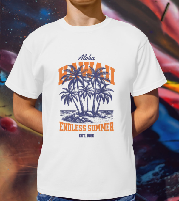 Aloha Hawaii Endless Summer Est 1980 Vintage T-Shirt
