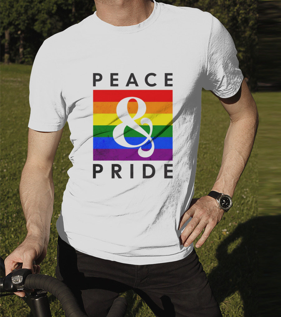 Peace And Pride Rainbow Flag Elements T-Shirt