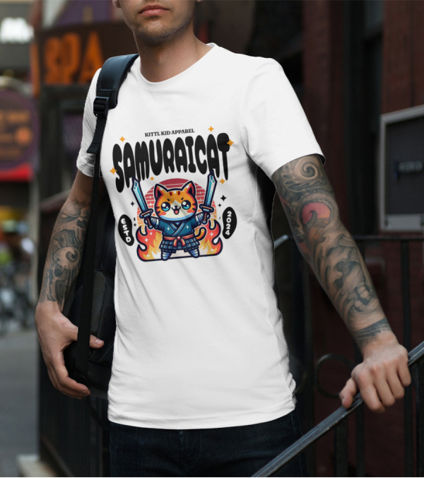 KITTL KID APPAREL SAMURAI CAT ESTD T-Shirt