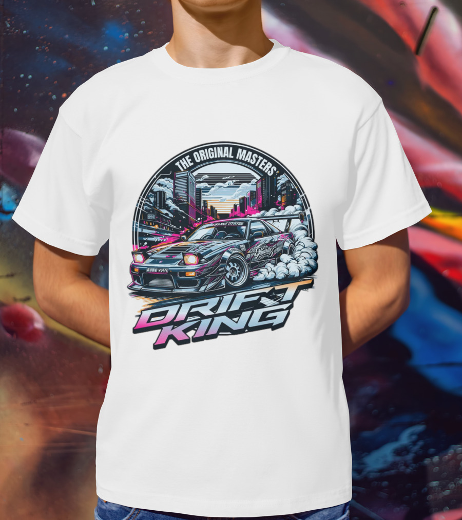 The Original Masters Drift King Vintage Street Racing Car Scene T-Shirt