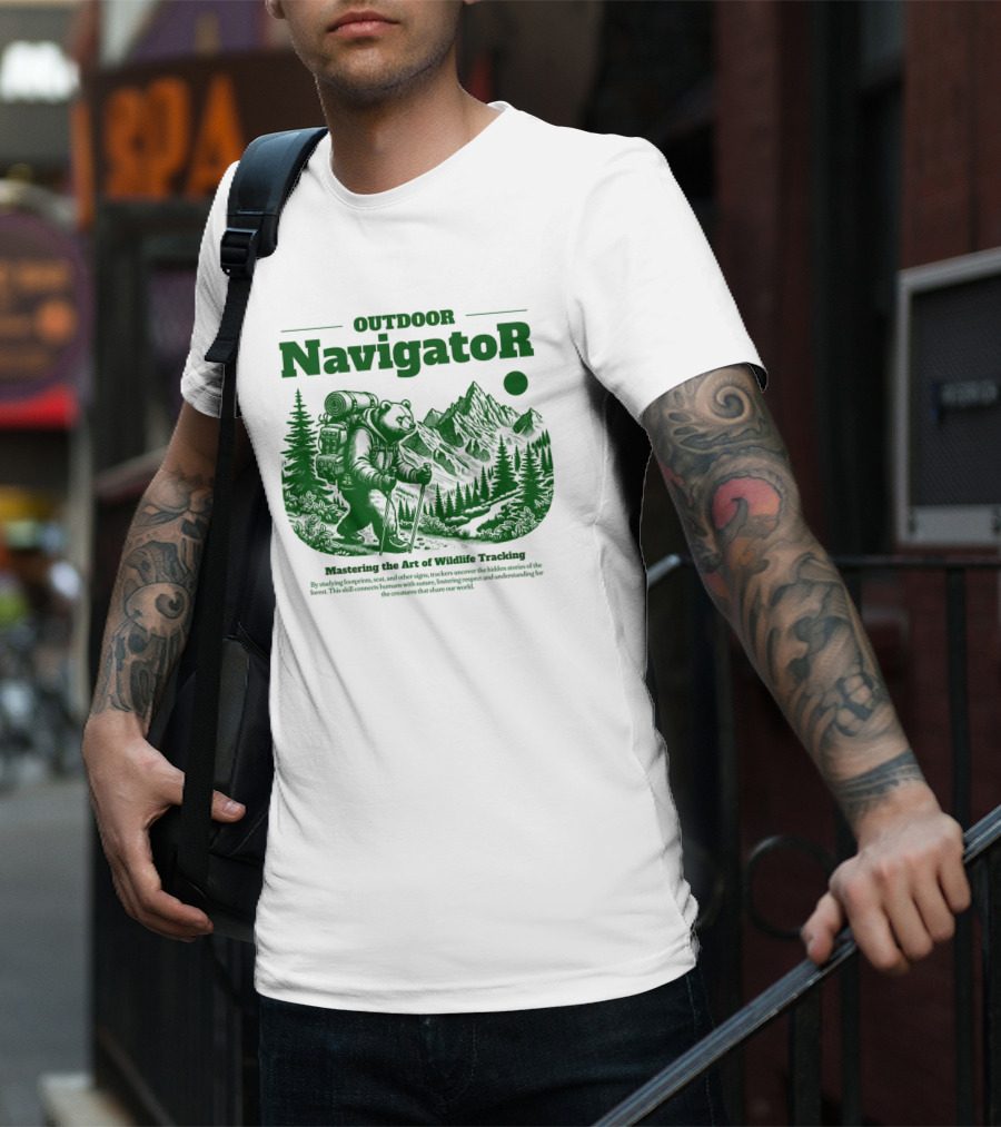 OUTDOOR Navigator Mastering The Art Of Wildlife Tracking T-Shirt