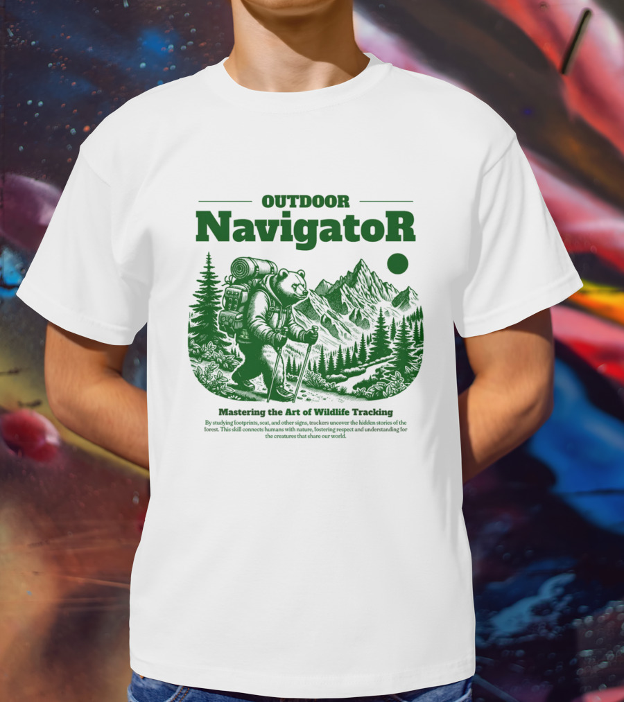 OUTDOOR Navigator Mastering The Art Of Wildlife Tracking T-Shirt