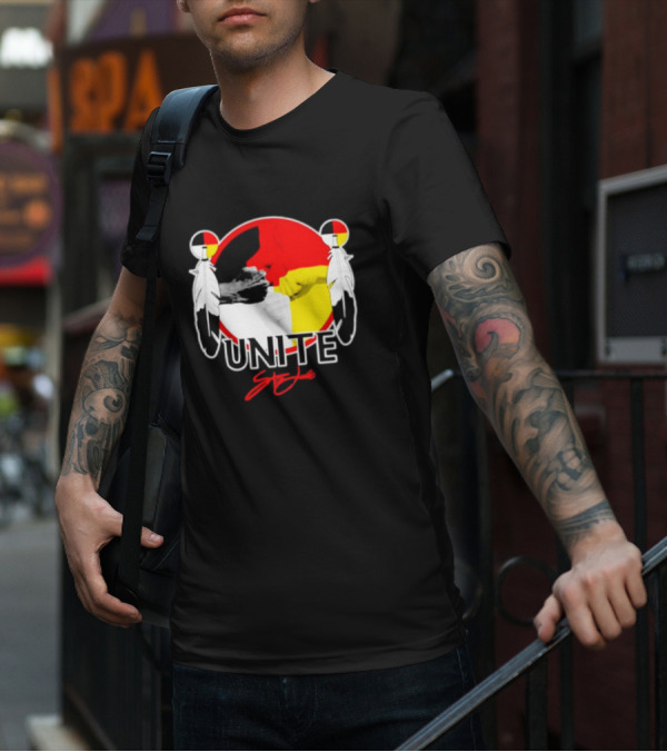 Unite Strong With Native American Symbols T-Shirt