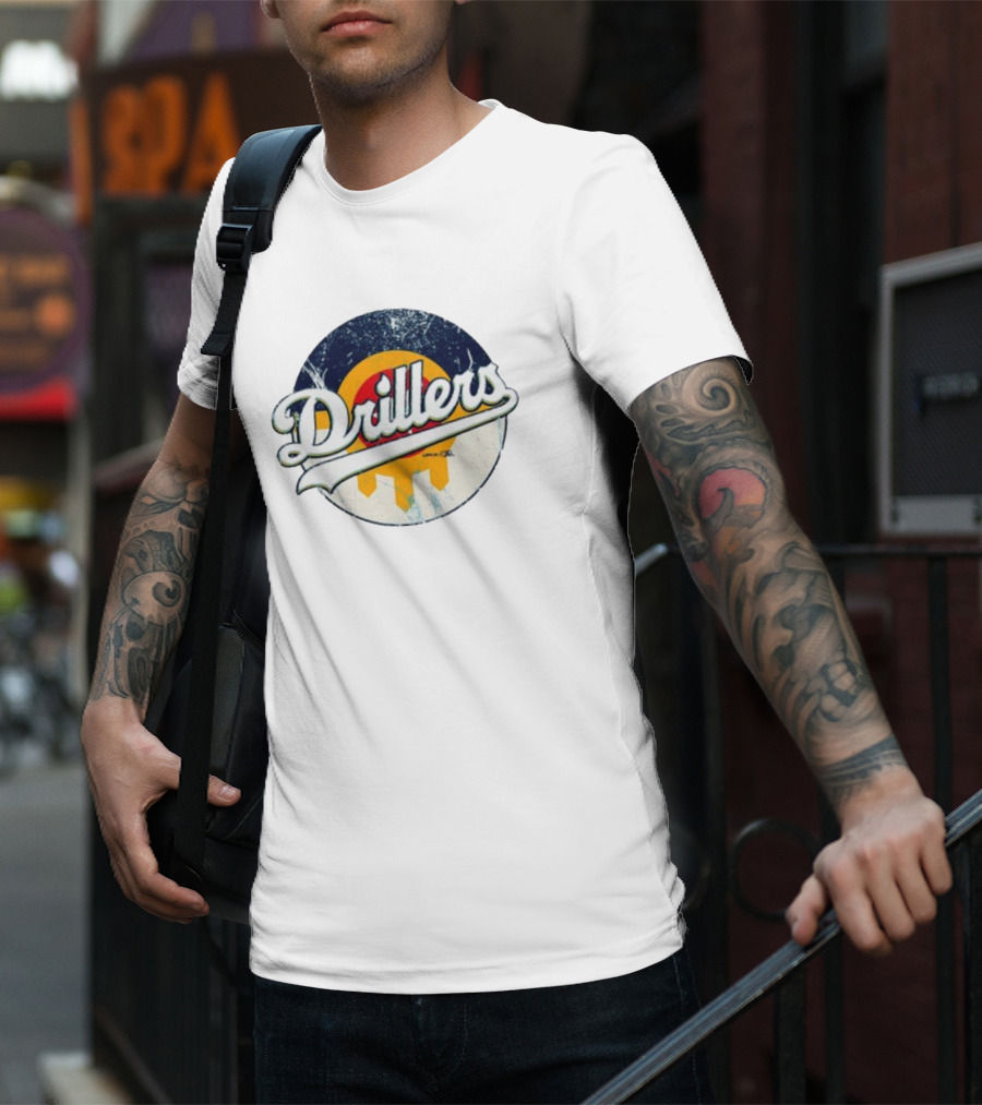 Drillers Retro Circle Logo T-Shirt