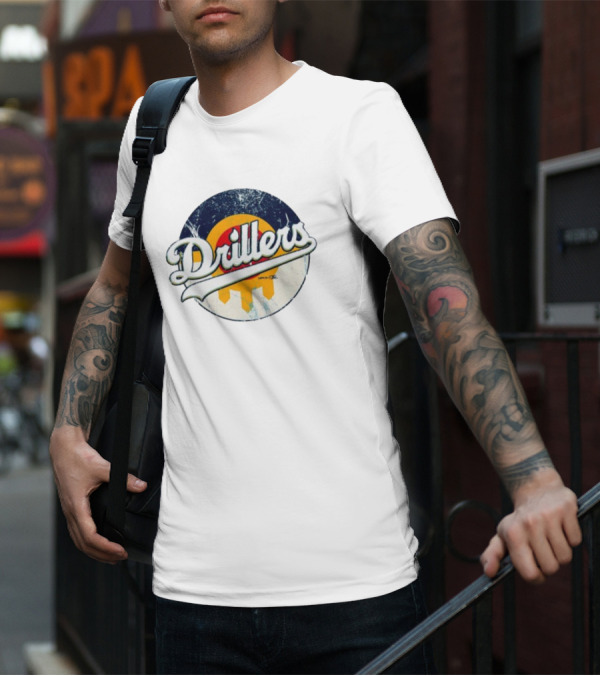 Drillers Retro Circle Logo T-Shirt