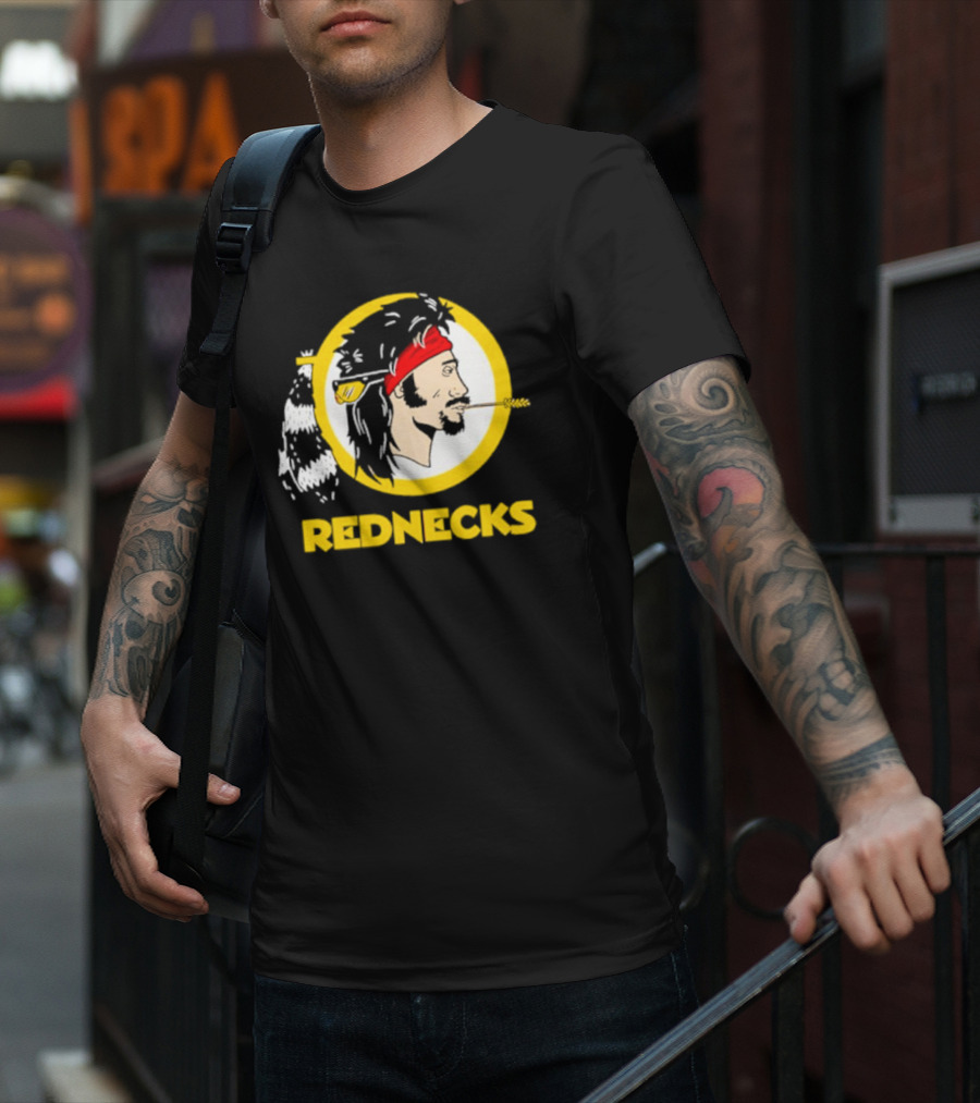 Rednecks Parody Logo With Bandana And Corn Stalk T-Shirt