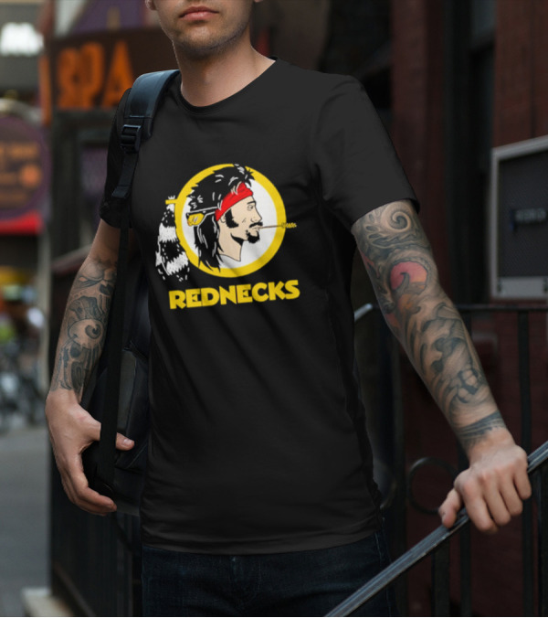 Rednecks Parody Logo With Bandana And Corn Stalk T-Shirt