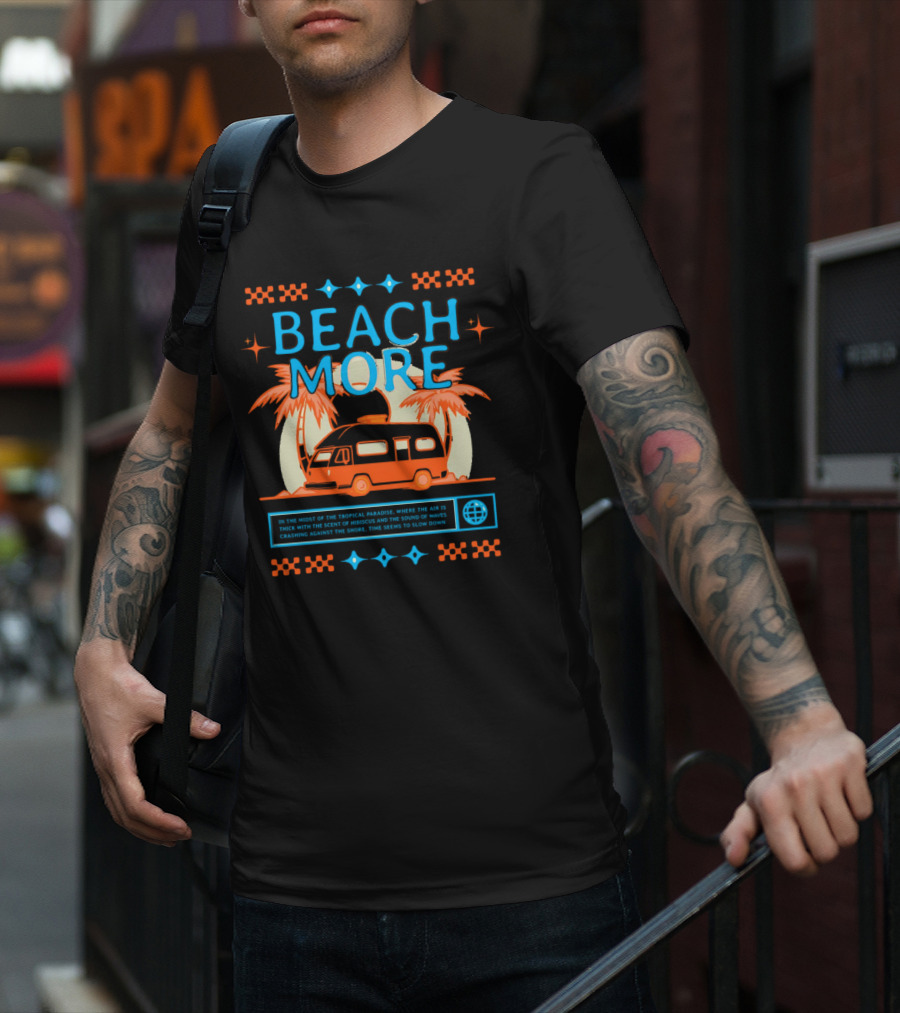 BEACH MORE Tropical Paradise Camper Adventure T-Shirt