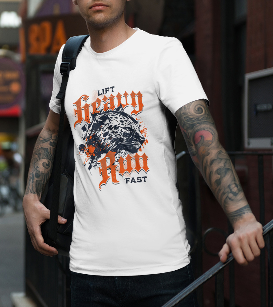 Lift Heavy Run Fast Jaguar T-Shirt