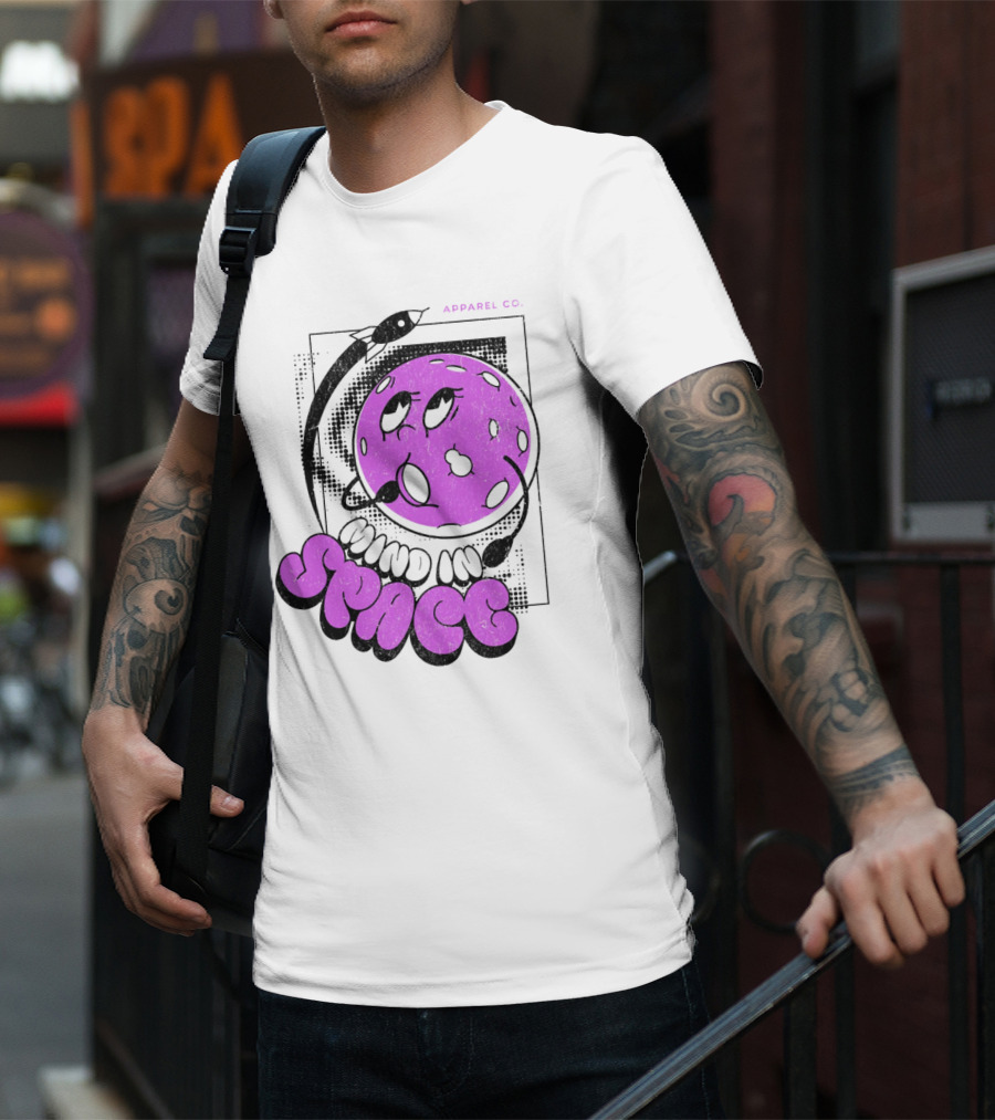 Mind In Space Apparel Co Cartoon Typographic Streetwear T-Shirt