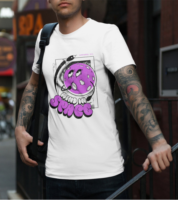 Mind In Space Apparel Co Cartoon Typographic Streetwear T-Shirt