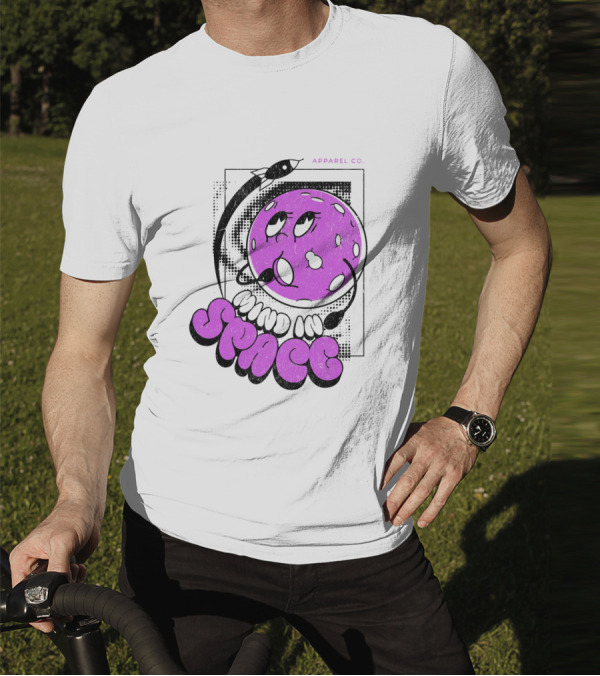 Mind In Space Apparel Co Cartoon Typographic Streetwear T-Shirt