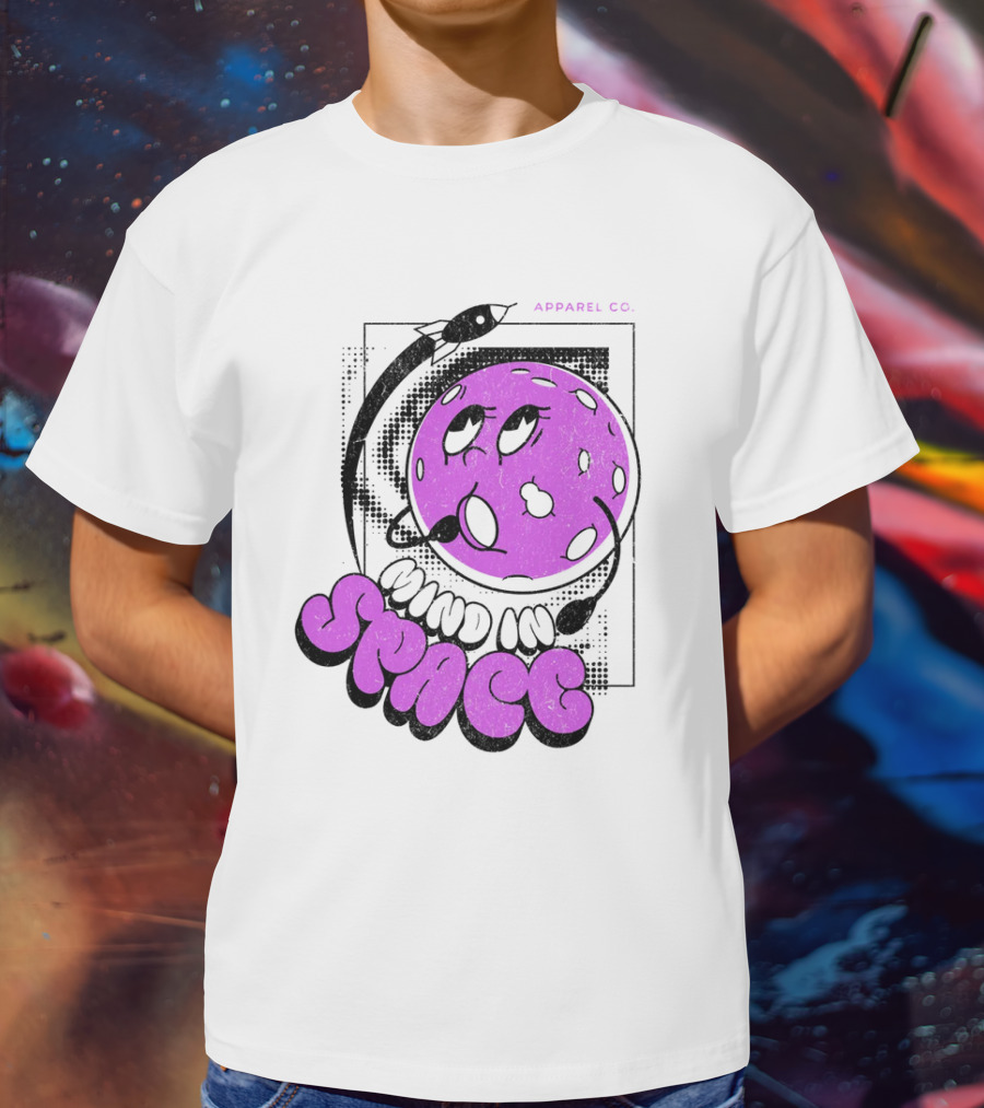 Mind In Space Apparel Co Cartoon Typographic Streetwear T-Shirt
