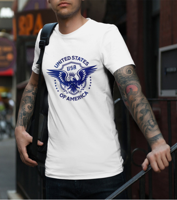 USA United States Of America Crowned Eagle Emblem T-Shirt