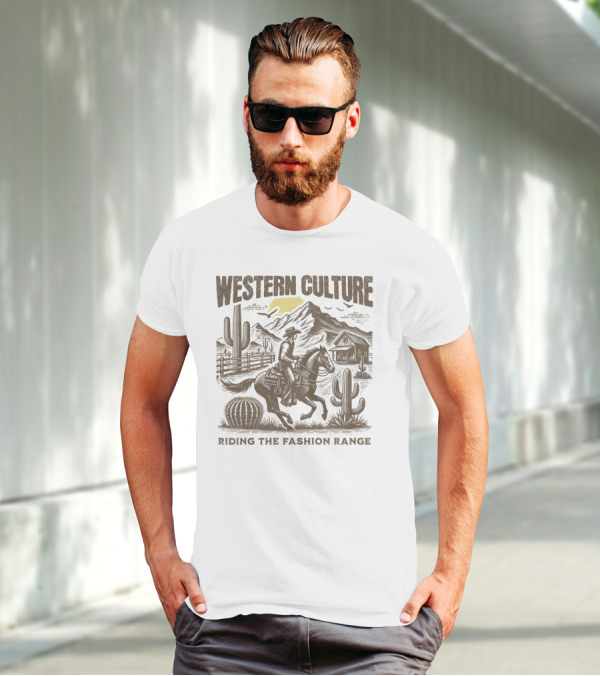 WESTERN CULTURE RIDING THE FASHION RANGE T-Shirt