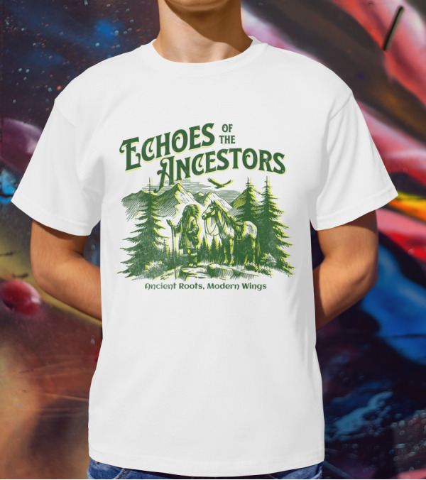 Echoes Of The Ancestors Ancient Roots Modern Wings T-Shirt