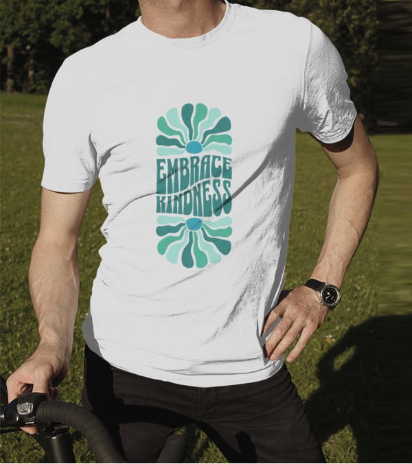 Embrace Kindness Groovy Floral T-Shirt