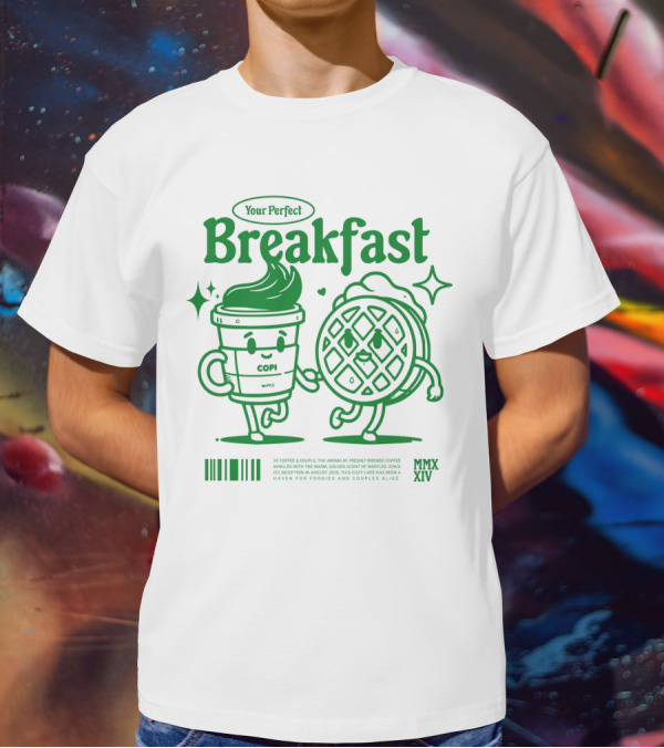 Your Perfect Breakfast Coffee And Waffle Friendship MMXIV T-Shirt