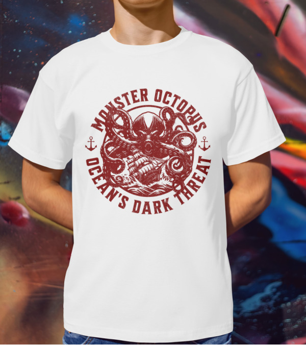 Monster Octopus Ocean's Dark Threat T-Shirt