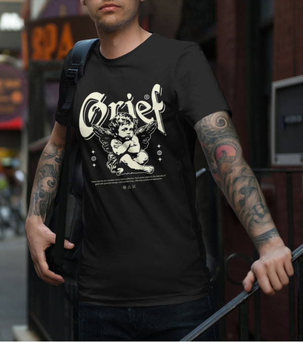 Grief Cupid Streetwear Angelic Expression Collection T-Shirt