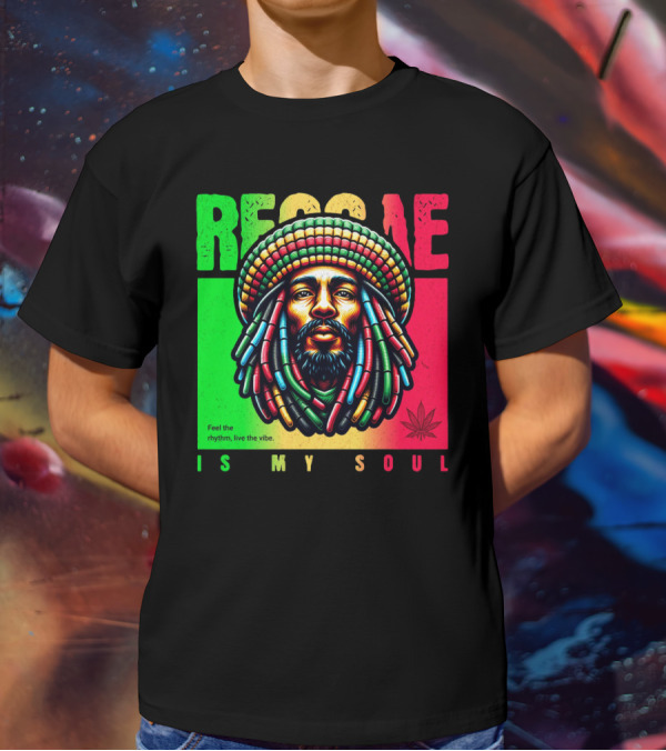 Reggae Feel The Rhythm Live The Vibe Is My Soul T-Shirt
