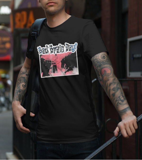 Sad Brain Day Trippy Pink Explosion Visual T-Shirt