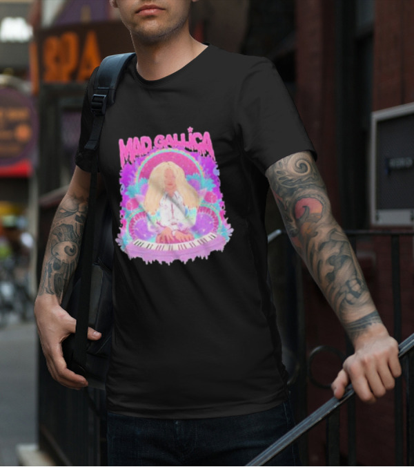 MAD GALLICA PINK RETRO PSYCHEDELIC KEYBOARD T-Shirt