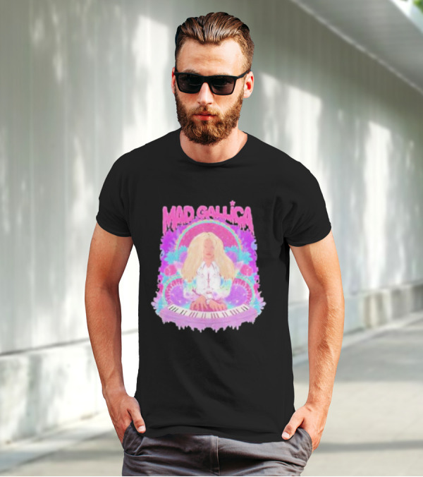 MAD GALLICA PINK RETRO PSYCHEDELIC KEYBOARD T-Shirt
