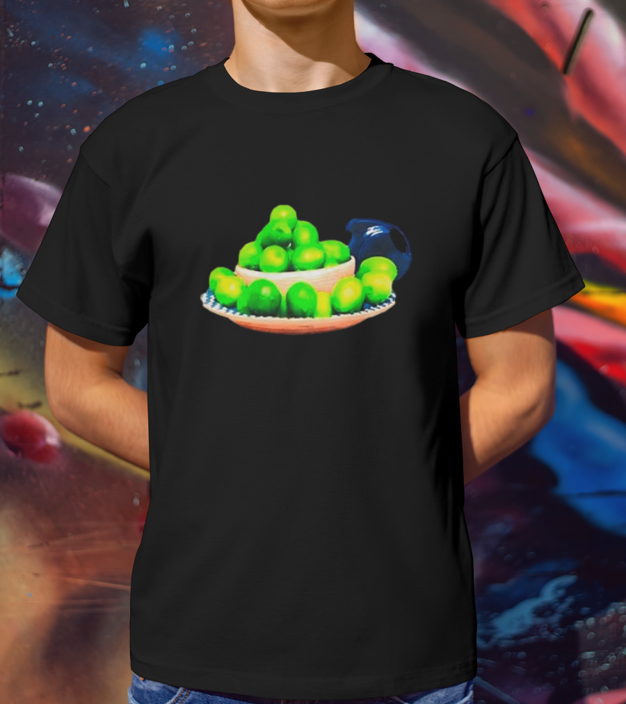 I Love Limes Platter With Blue Jug T-Shirt