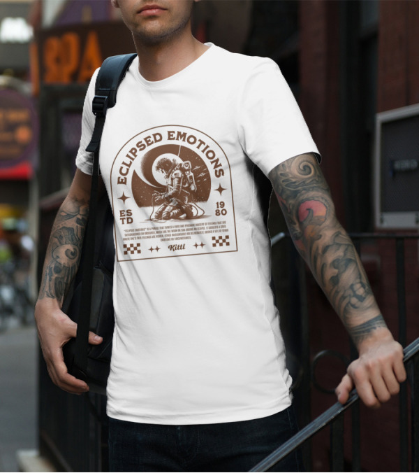 Eclipsed Emotions Astronaut ESTD 1980 Kittl T-Shirt