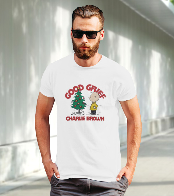Good Grief Charlie Brown Christmas Tree Scene T-Shirt
