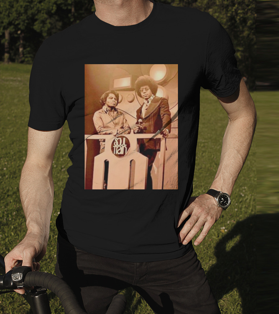 James Brown And Don Cornelius Soul Train Iconic Music Legends T-Shirt