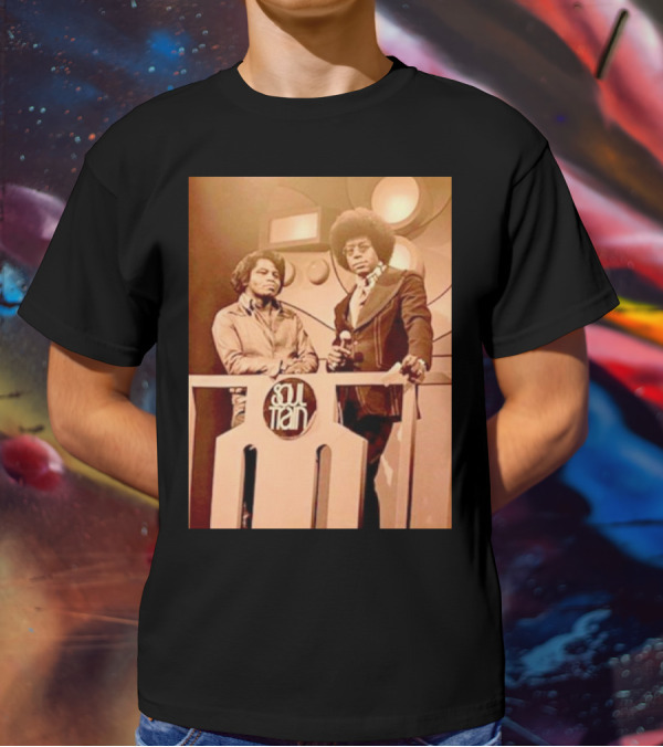 James Brown And Don Cornelius Soul Train Iconic Music Legends T-Shirt