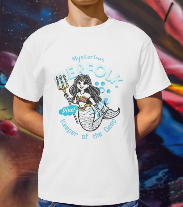 Mysterious Merfolk Dive Keeper Of The Deep T-Shirt