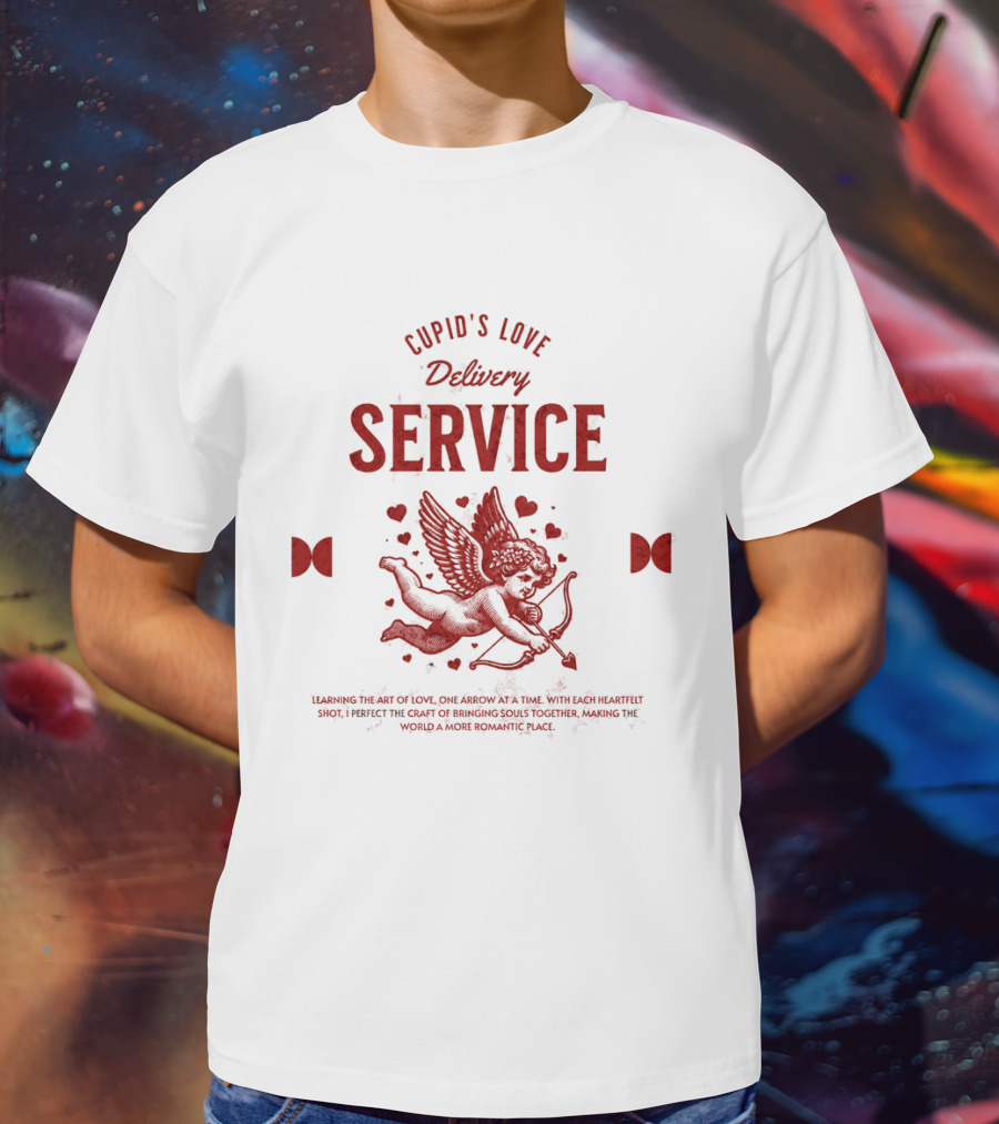 Cupid's Love Delivery Service Crafting Romance One Arrow At A Time T-Shirt
