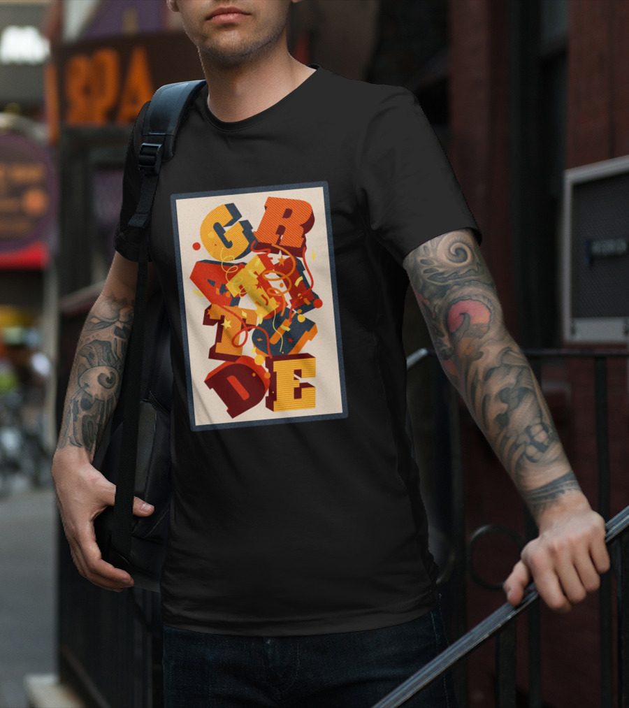 GRADE 3D Letter Explosion T-Shirt