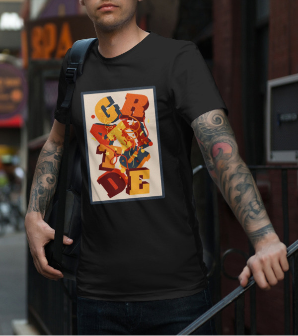 GRADE 3D Letter Explosion T-Shirt