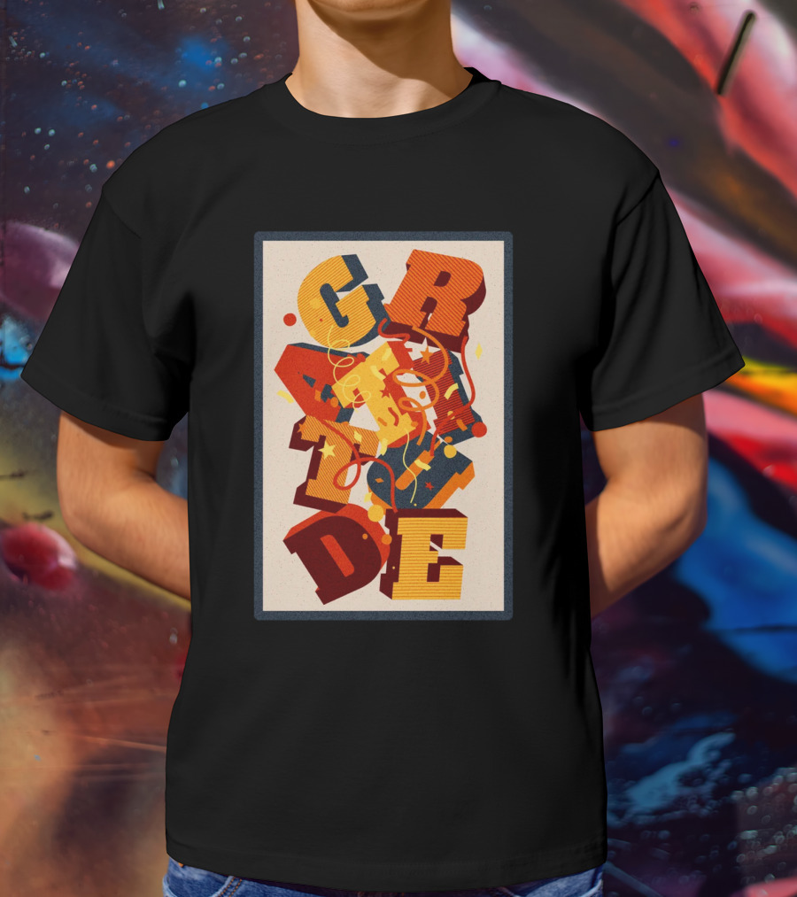 GRADE 3D Letter Explosion T-Shirt