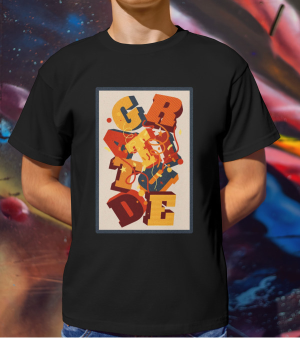 GRADE 3D Letter Explosion T-Shirt