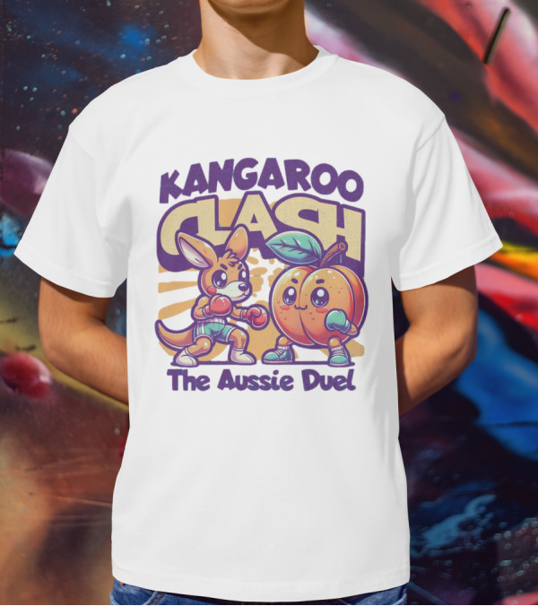 Kangaroo Clash The Aussie Duel T-Shirt