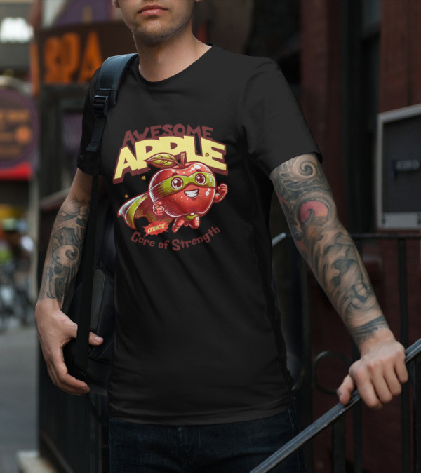 Awesome Apple Crunch Core Of Strength T-Shirt