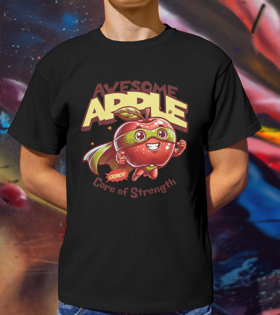 Awesome Apple Crunch Core Of Strength T-Shirt