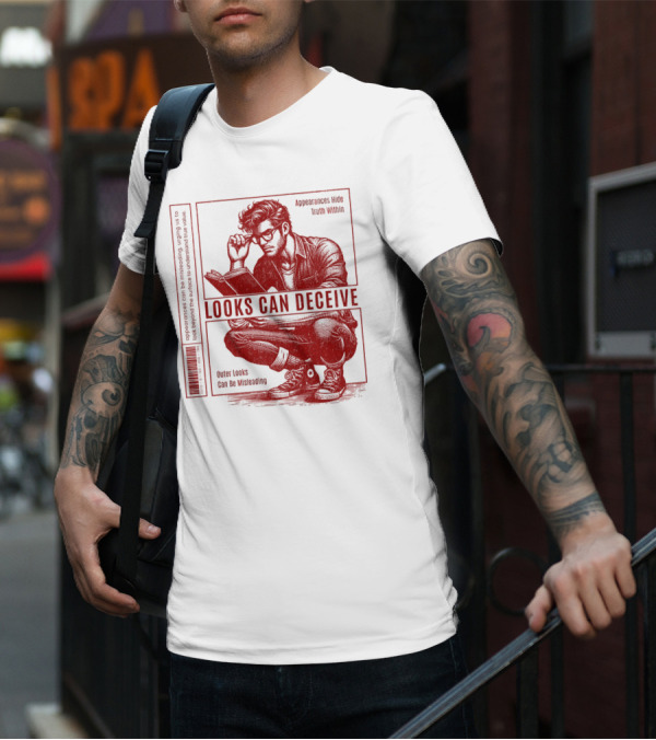 Looks Can Deceive Appearances Hide Truth Within Outer Looks Can Be Misleading T-Shirt