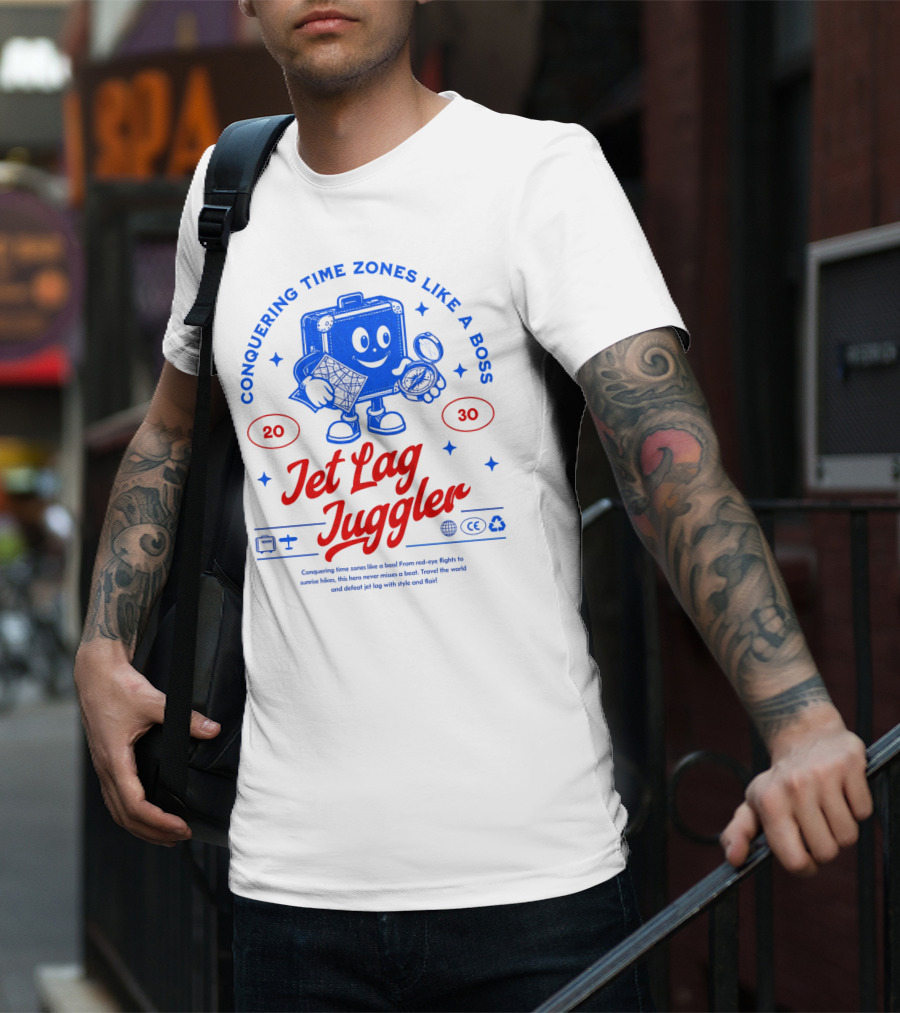 Jet Lag Juggler Conquering Time Zones Like A Boss T-Shirt