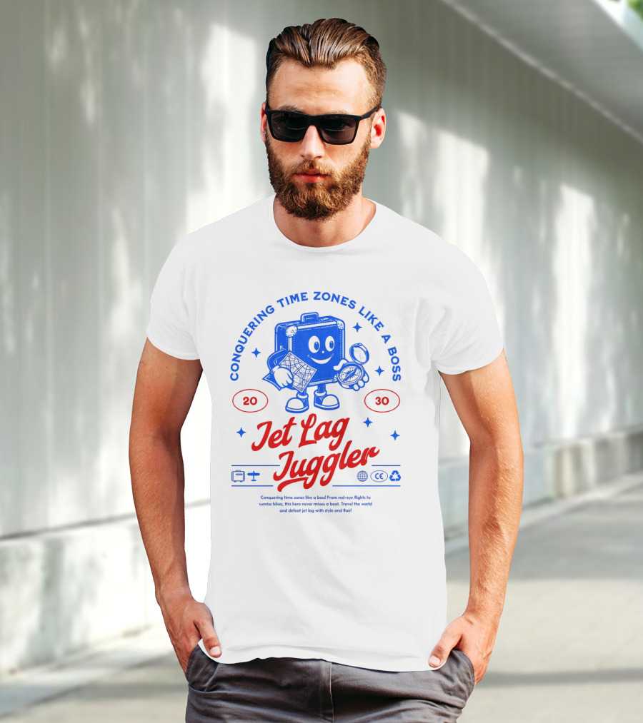 Jet Lag Juggler Conquering Time Zones Like A Boss T-Shirt