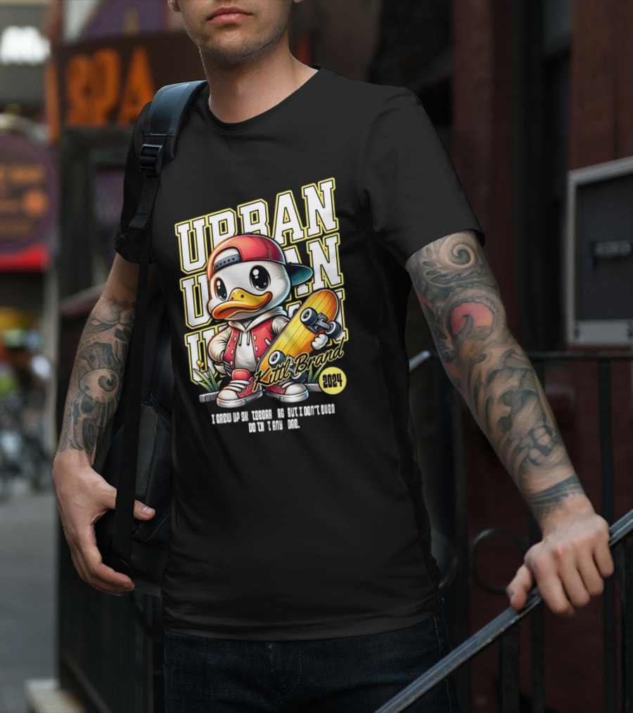 Urban Duck Skateboarding Kittl Brand T-Shirt